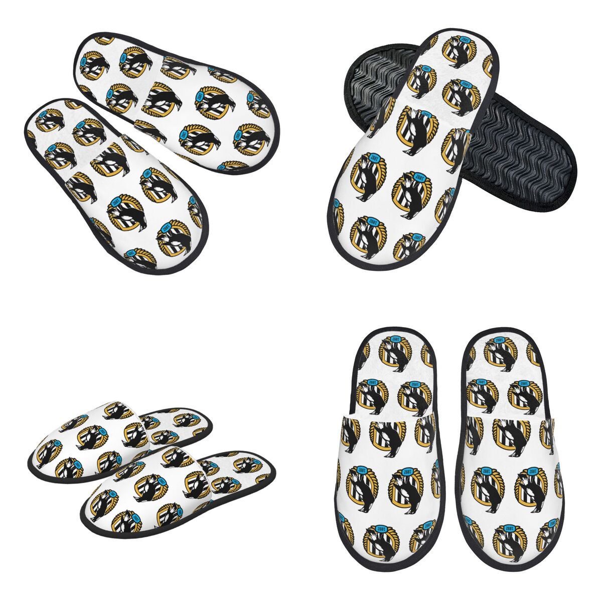 Women Shoes Logo - Custom Newcastle United Logo Alternatif Slippers
