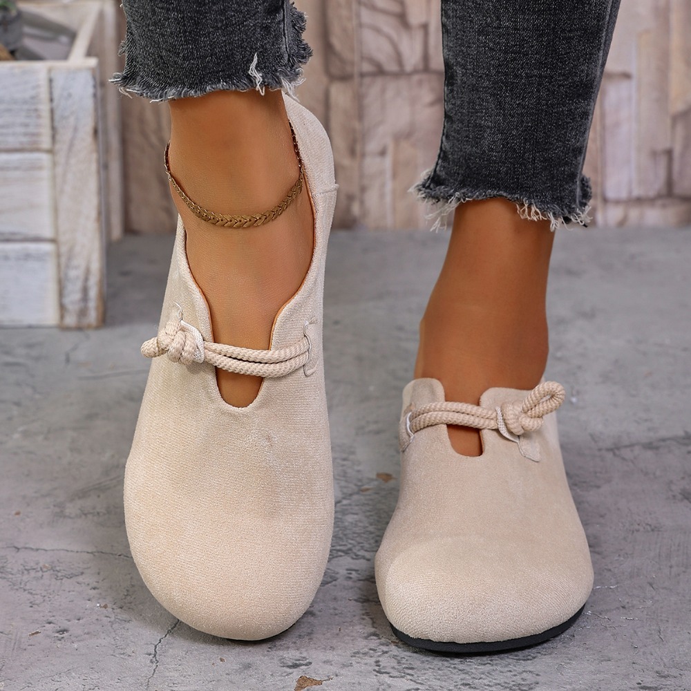 Women'S Shoes Popular - Women Flat Loafers Round Toe Knotted