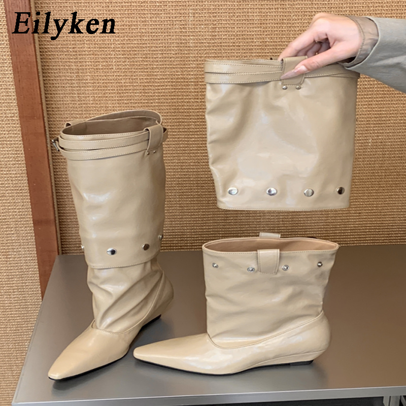 Wedge Heeled Sneaker - Eilyken New Fashion Pointed Toe Women
