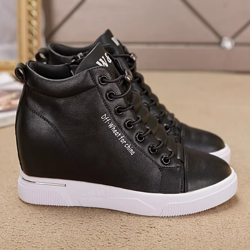 Wedge Heeled Sneaker - Women Sneakers Wedge Heels Height Increase
