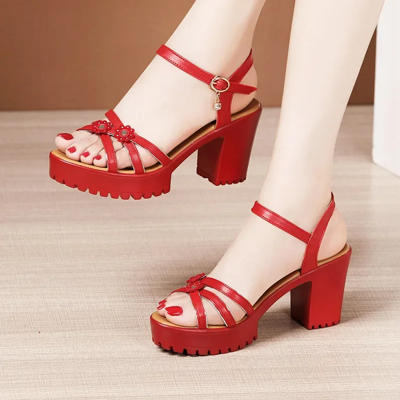 Women Shoes Formal - 8cm Small Size 32-43 Elegant Floral