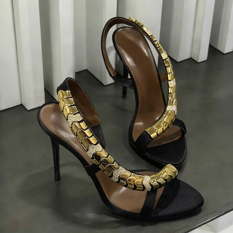 Luxury Rhinestones Sequined Sa - Gladiator Sandal Women 评论和价格