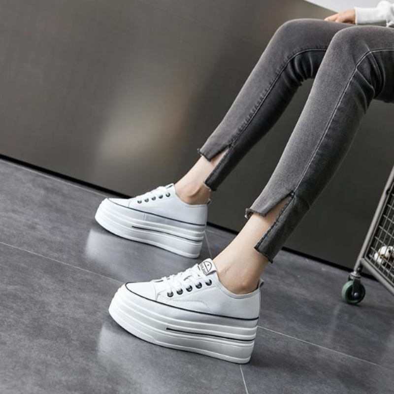 New 8cm Sneakers with Platform - Wedge Heeled Sneaker 评论和价格