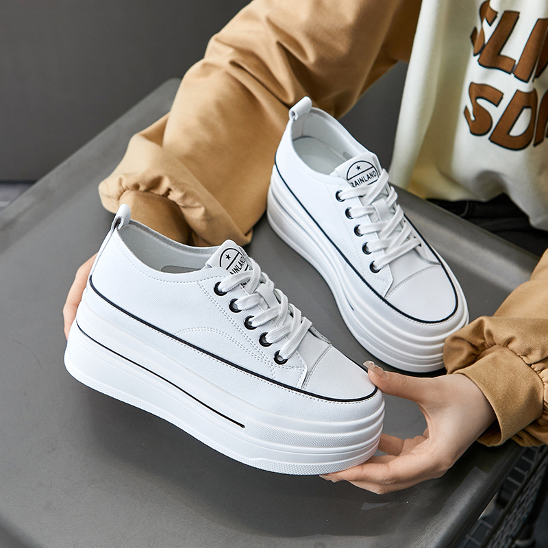 New 8cm Sneakers with Platform - Wedge Heeled Sneaker 评论和价格