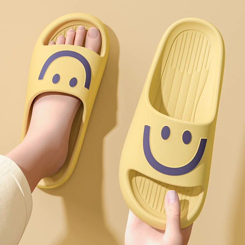 Smiley Face Cloud Slippers Wom - Women Shoes Sandals 评论和价格