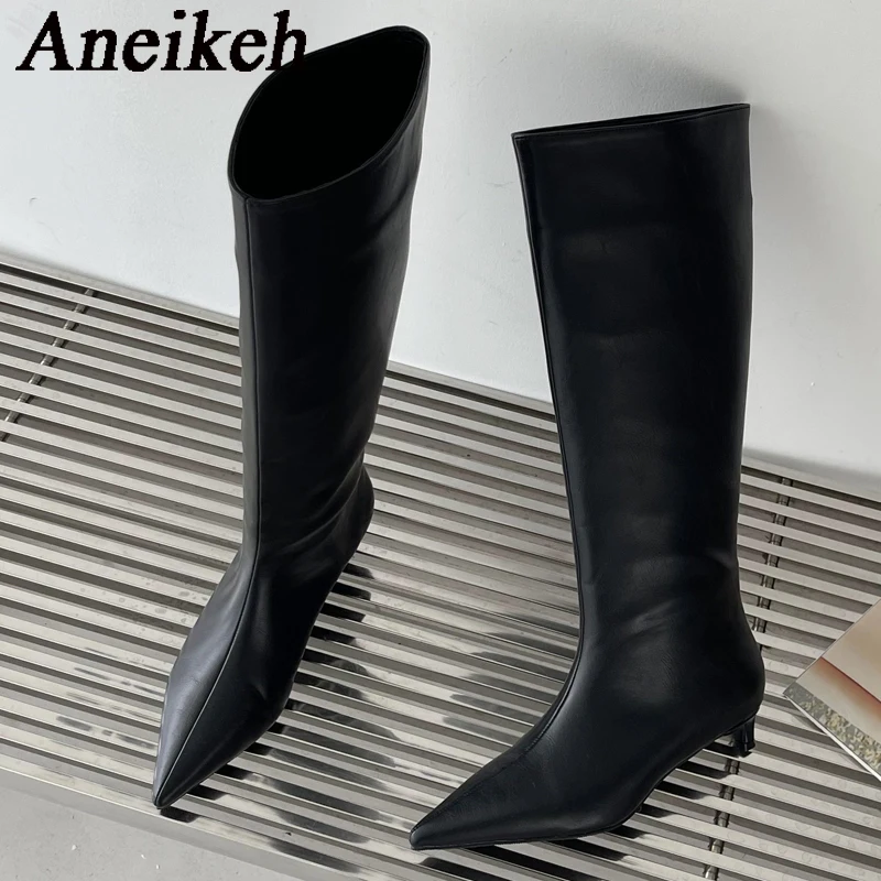 Aneikeh 2026 Fashion Sexy Poin - High Knee Heel Boots 评论和价格