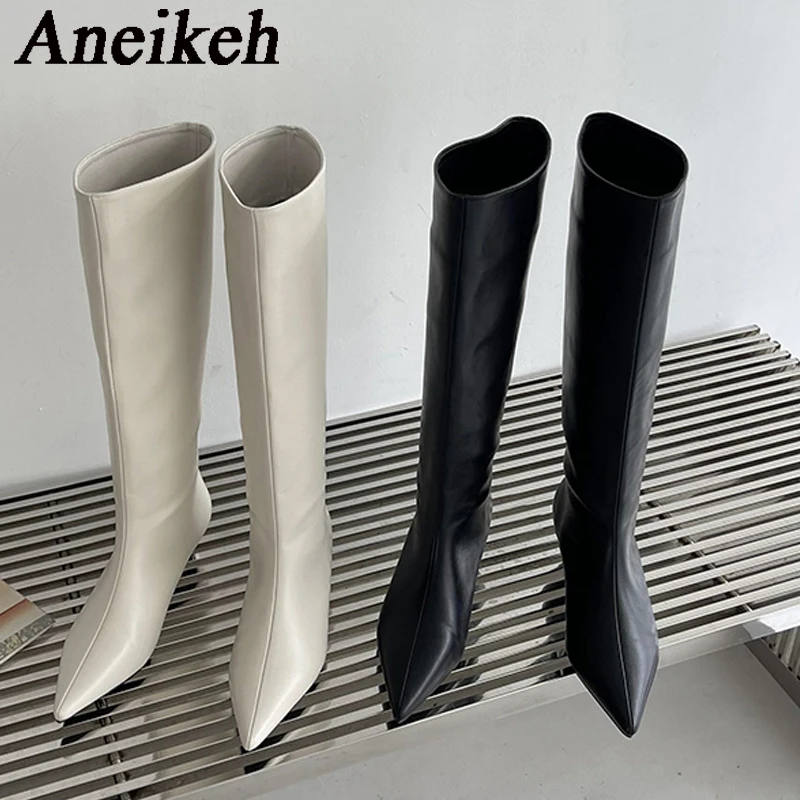 Aneikeh 2026 Fashion Sexy Poin - High Knee Heel Boots 评论和价格