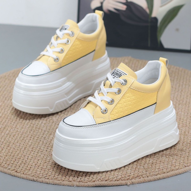 2026 New 10CM Genuine Leather  - Wedge Heeled Sneaker 评论和价格