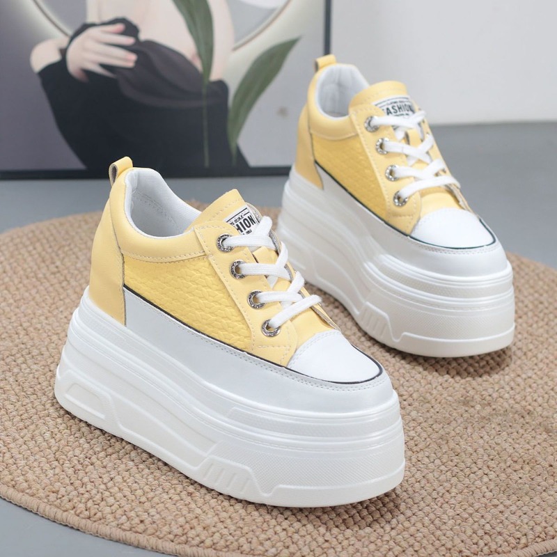 2026 New 10CM Genuine Leather  - Wedge Heeled Sneaker 评论和价格