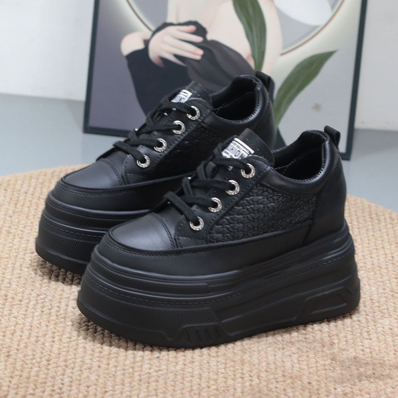 2026 New 10CM Genuine Leather  - Wedge Heeled Sneaker 评论和价格