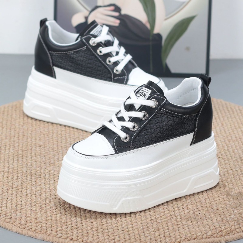 2026 New 10CM Genuine Leather  - Wedge Heeled Sneaker 评论和价格