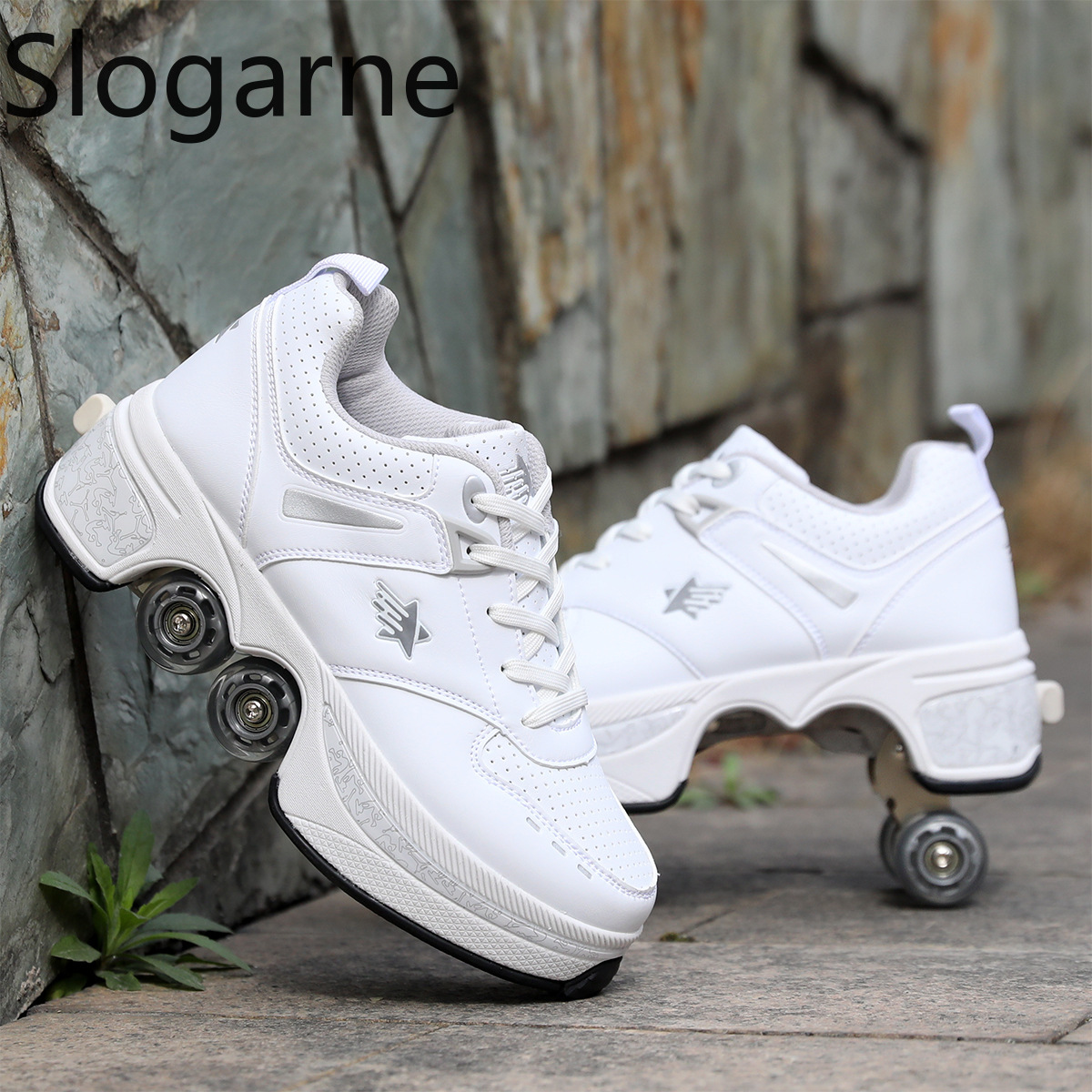 Women 4 Wheels Deformation Rol - Women Shoes Waterproof 评论和价格