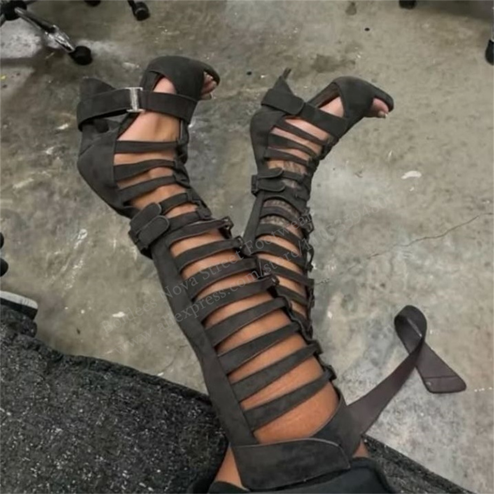 Gladiator Hollow Belt Buckle K - Gladiator Sandal Women 评论和价格