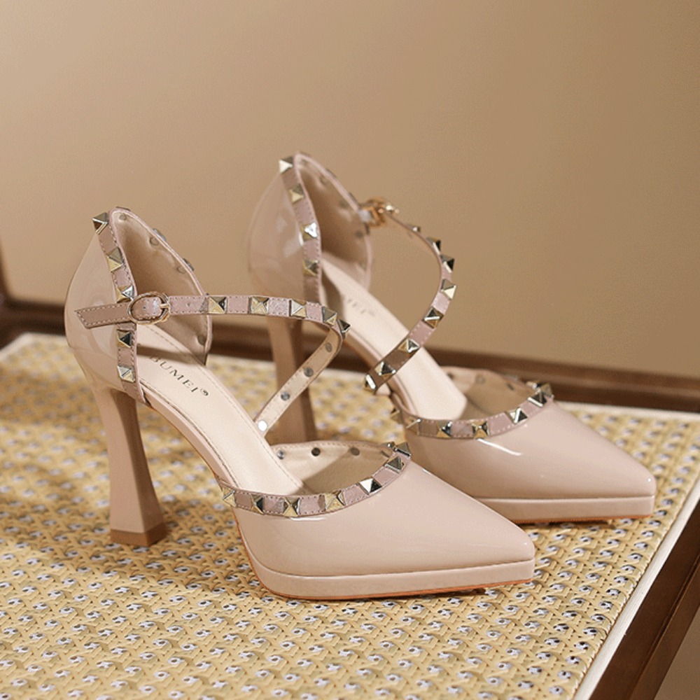 Rivet Heeled Sandals Women's 2 - Women Shoes Waterproof 评论和价格