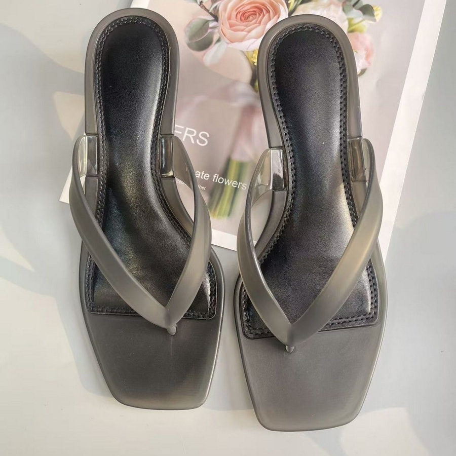 Korean Muted Tone Olive Green  - Jelly Sandal Women 评论和价格