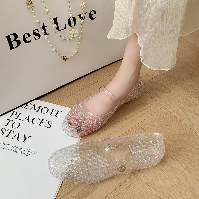 Transparent crystal women's sh - Jelly Sandal Women 评论和价格