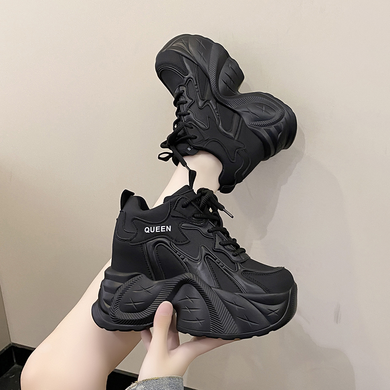 Autumn Winter Warm Chunky Snea - Wedge Heeled Sneaker 评论和价格