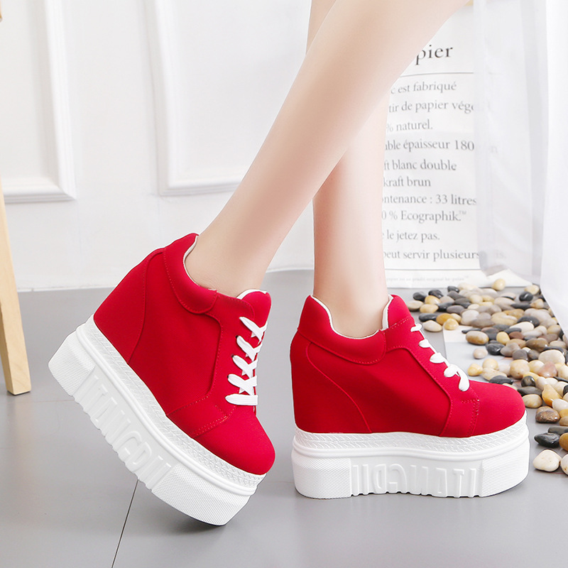 Women's Sports Sneakers, Casua - Wedge Heeled Sneaker 评论和价格