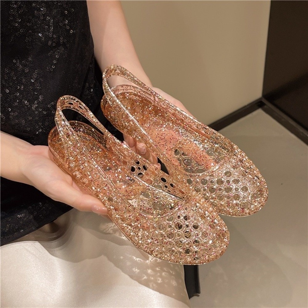 Crystal Transparent Sandals Fo - Jelly Sandal Women 评论和价格