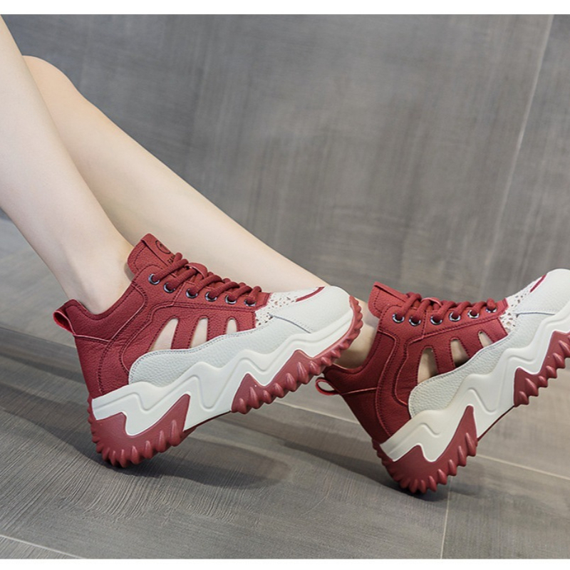 Women's Cutout Platform Sneake - Wedge Heeled Sneaker 评论和价格