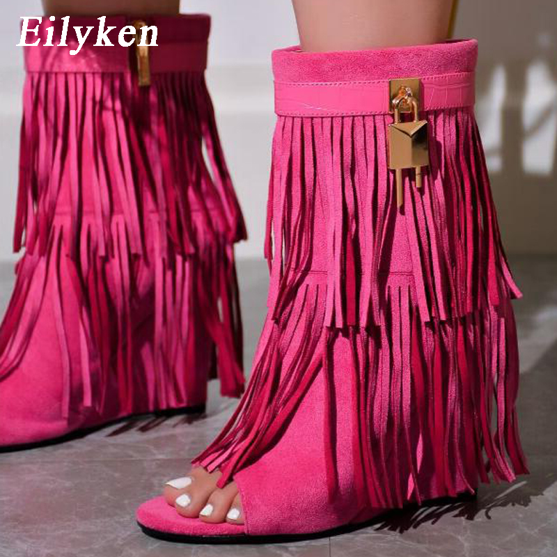 Eilyken Designer Fringe Wedges - Wedge Heeled Sneaker 评论和价格