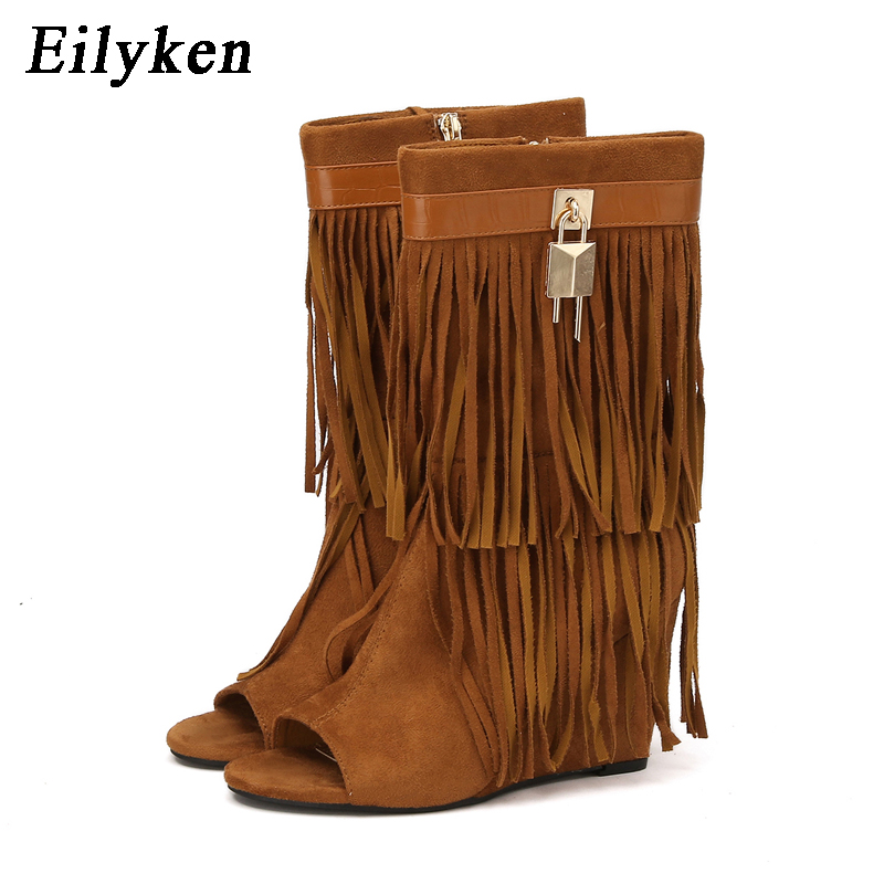 Eilyken Designer Fringe Wedges - Wedge Heeled Sneaker 评论和价格