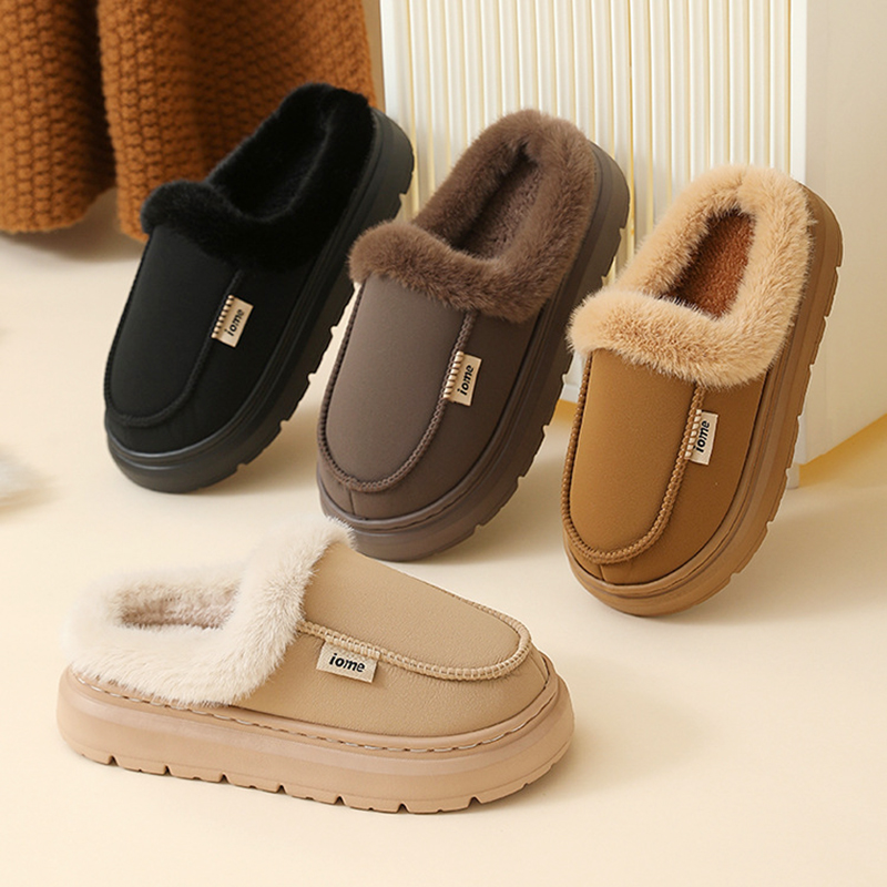 PU Thick Platform Slippers Wom - Women Shoes Waterproof 评论和价格